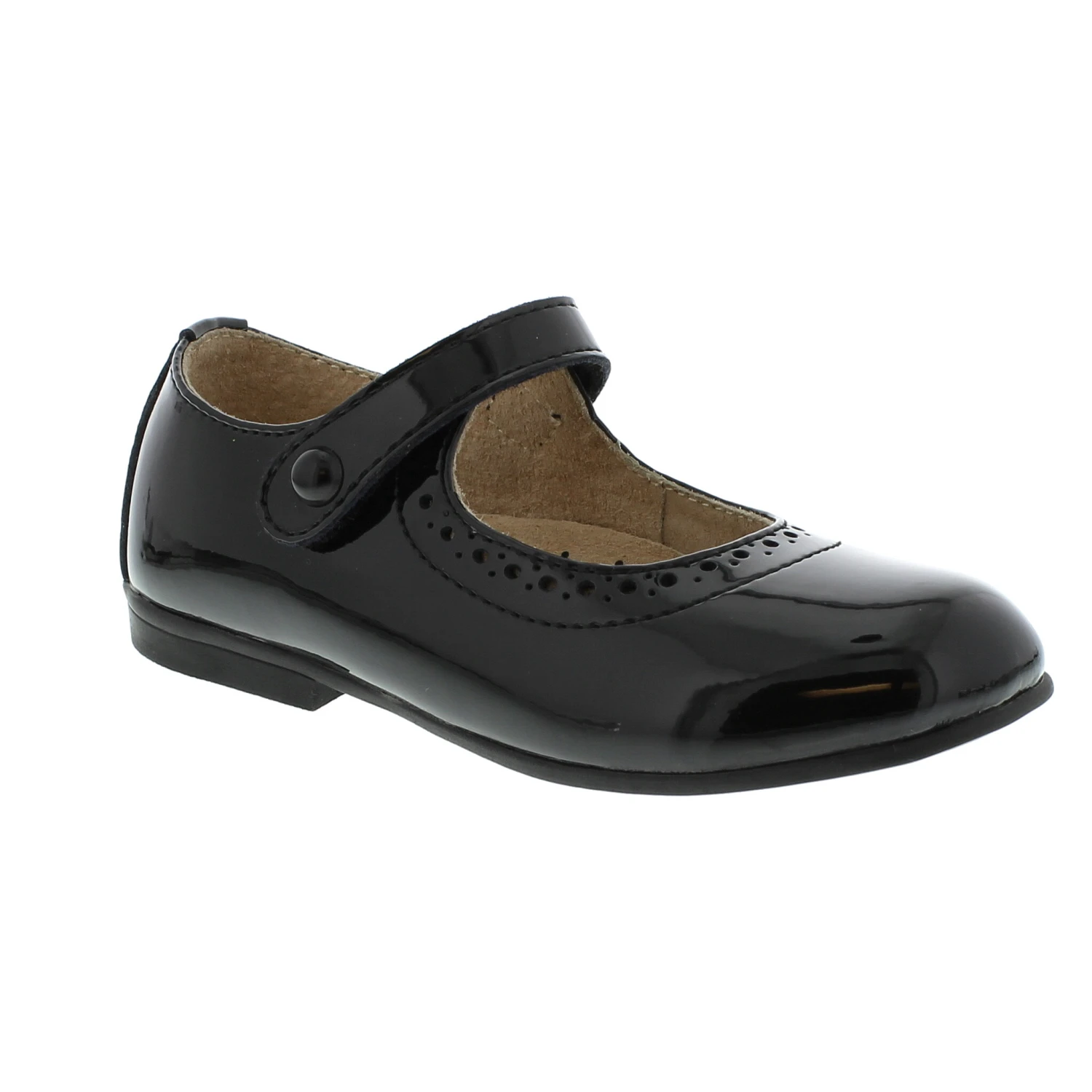 Footmates Kid’s Emma Black Leather