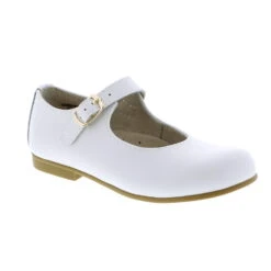 Footmates Kid’s Laura White Leather