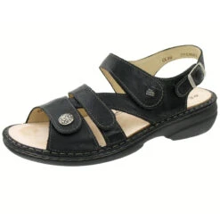 Finn Comfort Women’s Soft Gomera Black Leather
