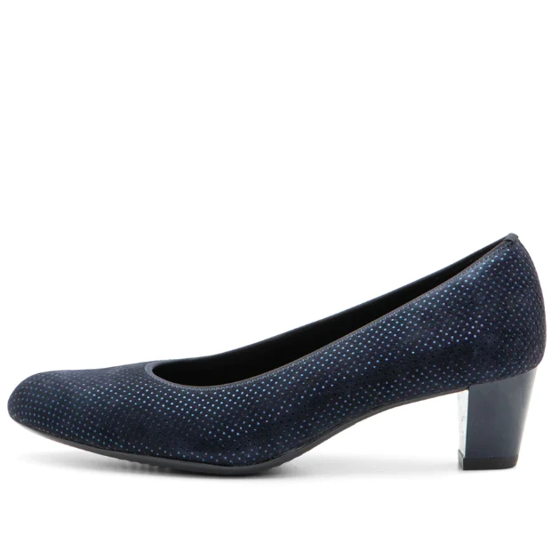 Ara Women’s Kelly Pump 45mm Midnight Blue Puntikid Suede
