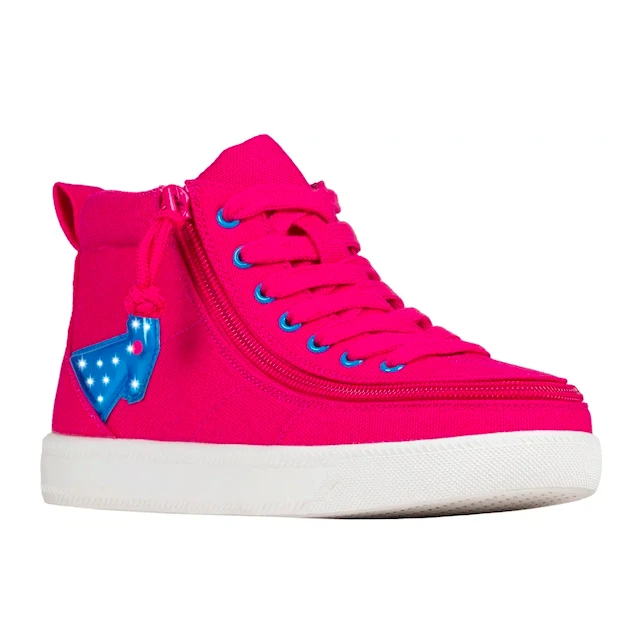 Billy Kid’s Classic D|R II High Tops Pink/Blue Light Ups