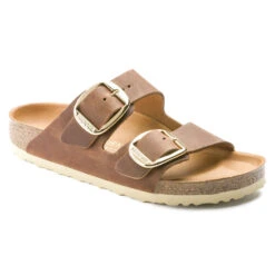 Birkenstock Arizona Big Buckle Sandal Oiled Leather Cognac