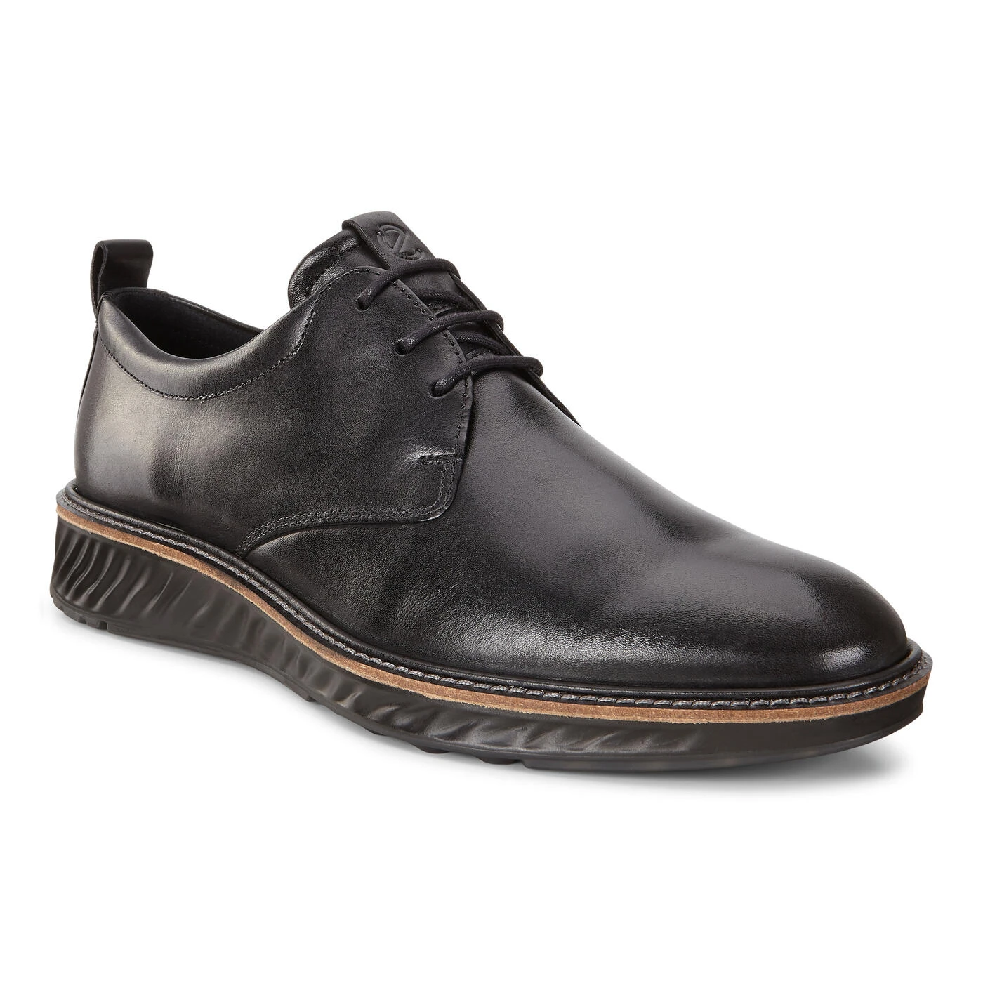 ECCO Men’s St. 1 Hybrid Plain-Toe Derby Black