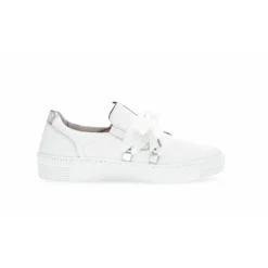 Gabor Women’s 0.3333 Bow Sneaker White