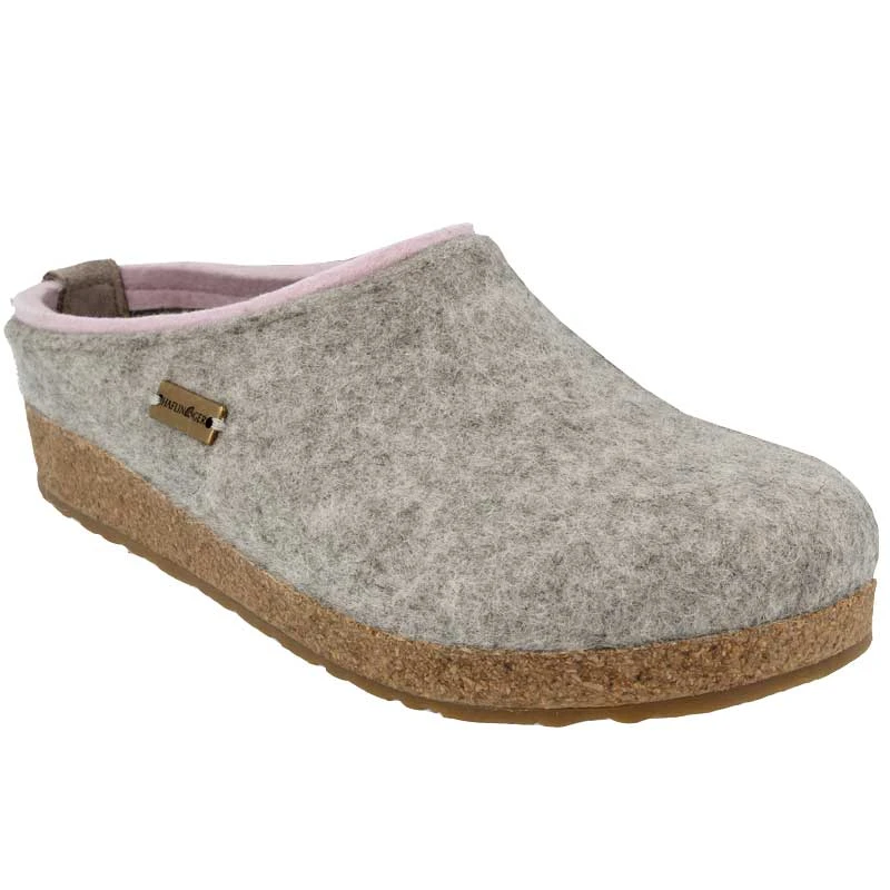 Haflinger Kris Clog Silver Grey