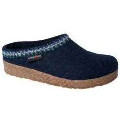 Haflinger Zigzag Clog Captain’s Blue