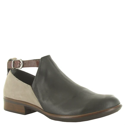 Naot Women’s Kamsin Jet Black Leather/Stone Nubuck/Luggage Leather