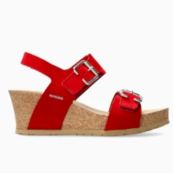 Mephisto Women’s Lissandra Wedge Sandal Scarlet