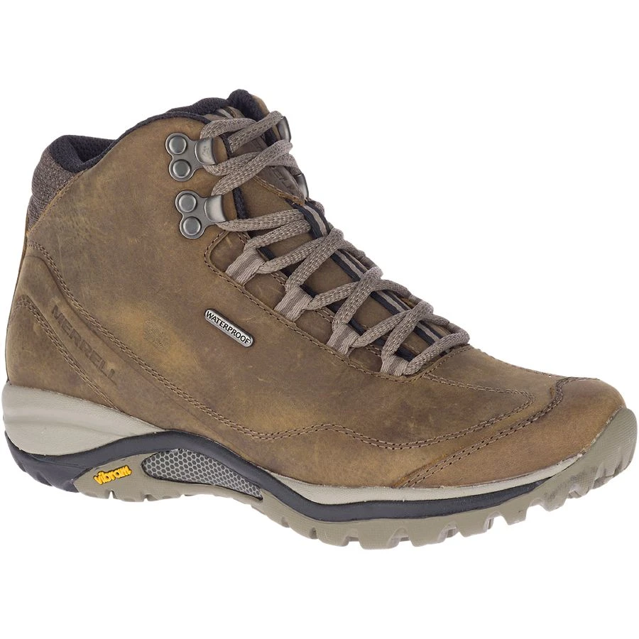 Merrell Womenâs Siren Traveller 3 Mid Waterproof Boot Brindle/Boulder
