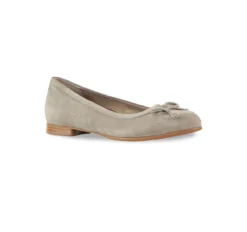 Munro Women’s Joslynn Flat Deep Taupe Kid Suede