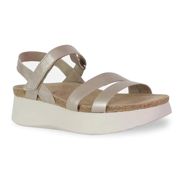 Munro Women’s Juniper Sandal Taupe Metallic