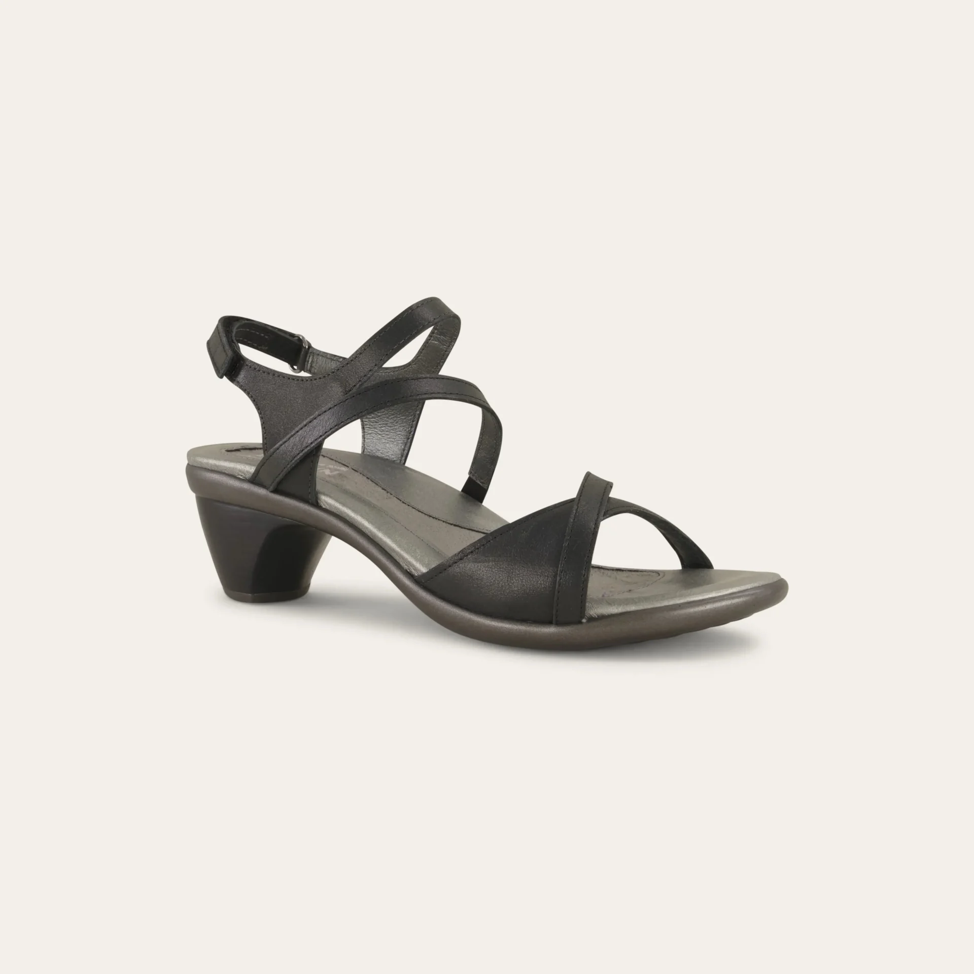 Naot Women’s Limit Sandal Shiny Black Leather