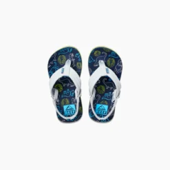 Reef Kid’s Little Ahi Sandal Navy/Grey Dino