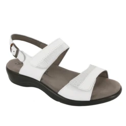 SAS Women’s Nudu Heel Strap Sandal White