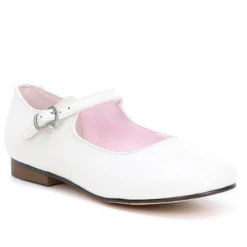 Nina Bonnett White Leather Little Kid’s