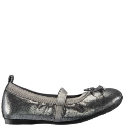 Nina Toddler’s Esther Ballet Flat Pewter Shimmer
