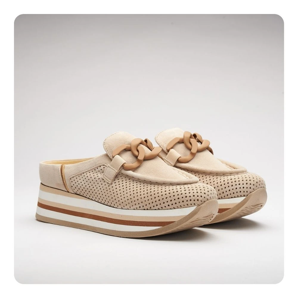 Softwaves Women’s Carlisa Sneaker Creme - Image 2