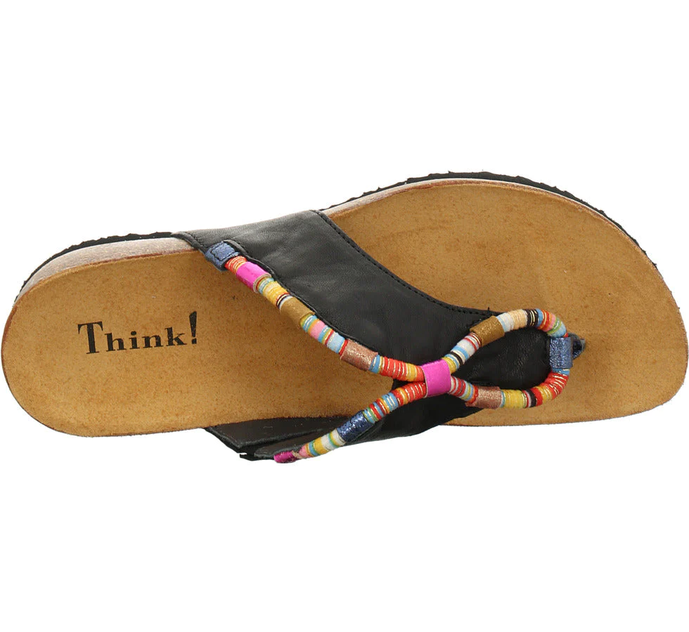 Think! Think Women’s Julia Sandal Black Multi - Image 2