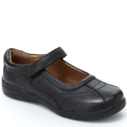 Stride Rite Little Kid’s Claire Black Leather
